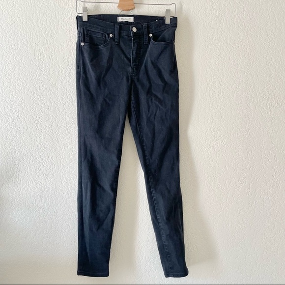 madewell 9” high rise skinny washed black jeans - Picture 2 of 5